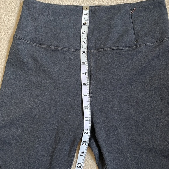 CALIA high waist full length leggings. Dark grey and cream. Size US M - Picture 9 of 10